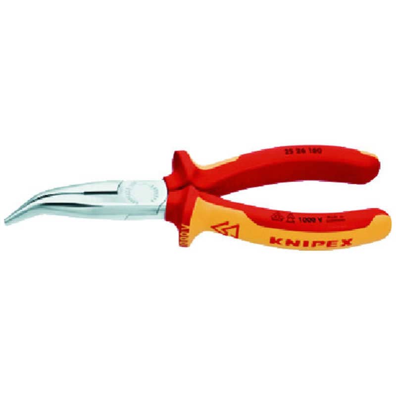 KNIPEX社　絶縁1000V先曲ラジオペンチ 160mm　2526160