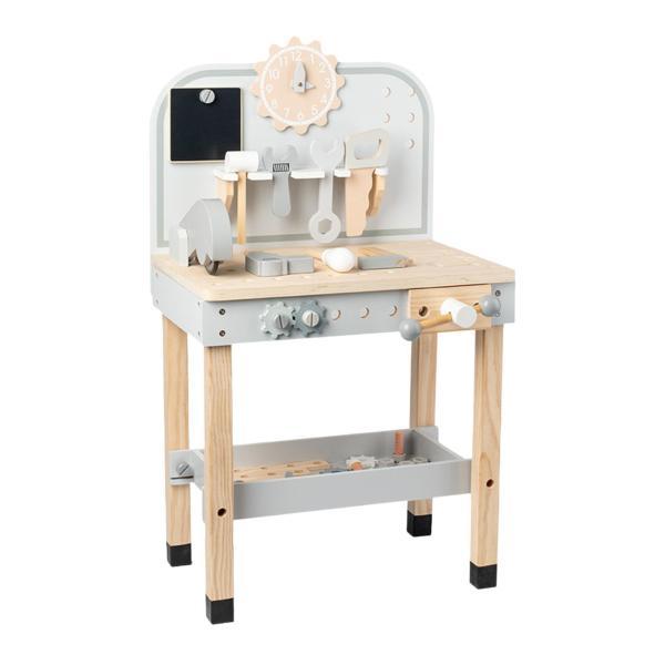 子供用木製建設作業台セット おもちゃのドライバーとナット付き