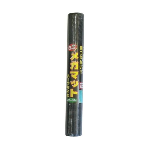 （まとめ）カーボーイ メガマット ハーフ ブラック MM05 1個 [x5セット]