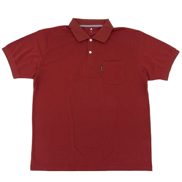 モンベル ポロシャツ メンズ 鹿の子 カノコ 半袖 S M L XL ワインレッド WIC. ポロシャツ RXL1114228RUST mont-bell