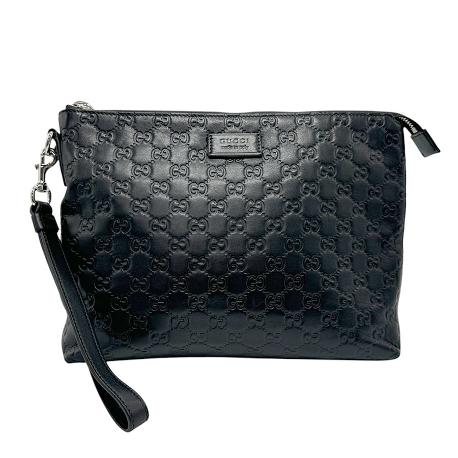 グッチ GUCCI クラッチバッグ レザー ブラック メンズ 473881 z3233