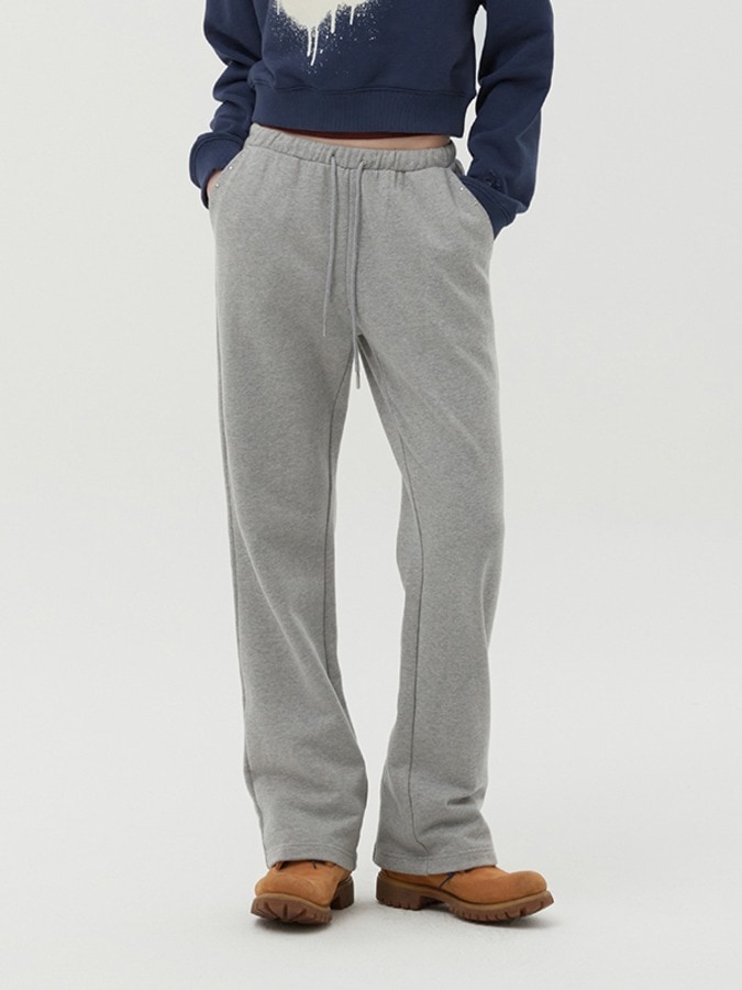 STUD POINT CUTTING TRACK PANTS [MELANGE GRAY]