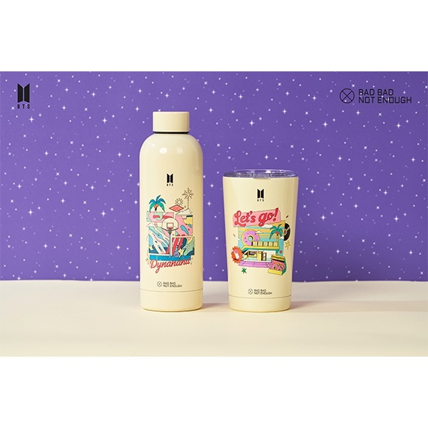 (BTS) - BBNE BTS Dynamite Water Tumbler & Water Bottle_Ivory