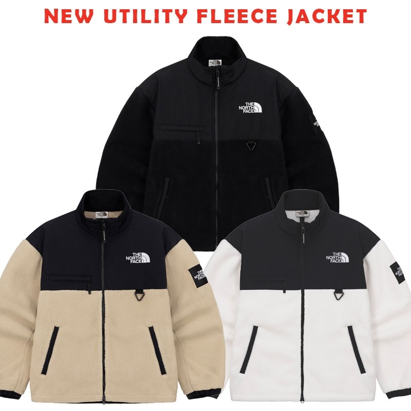 韓国正規品保証 関税負担なし NJ4FQ52J NEW UTILITY FLEECE JACKET デイリー 基本 着装 男子 女子 人気 韓国 ファッション 男女共用 アウトドア
