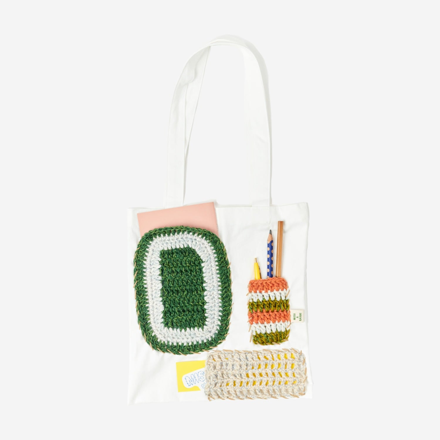 【MISU A BARBE】 PATCHED POCKET BAG GARDEN