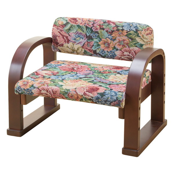 ファミリー・ライフ 天然木立ち座り楽ちん座椅子 日本製 ゴブラン(0409410) メーカー直送