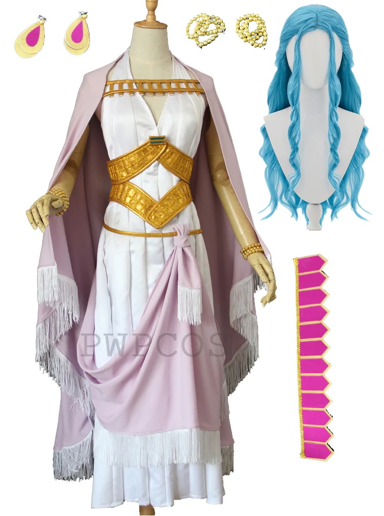 ネフェルタリ ビビ コスプレ 衣装+手飾り+髪飾り ウィッグ追加可能 コスプレ衣装 変装 クリスマス アニメ イベント パーティ コスチューム