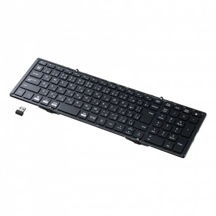 ワイヤレス折りたたみフルキーボード SKB-WL35BK ブラック