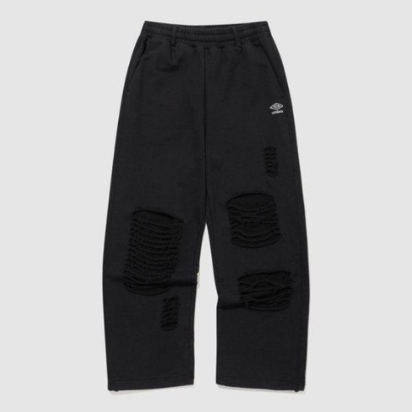 パンツ VQA UR122CFP13-BLK ウーマンズ ダメージ スウェット パンツ / BLACK