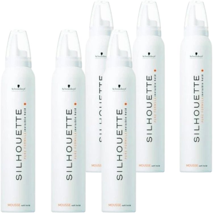 6個セット シュワルツコフ シルエット ソフトムース 200g ムース Schwarzkopf スタイリング剤 セット力 ヘアスタイルキープ 毛髪補修 サロンスタイル
