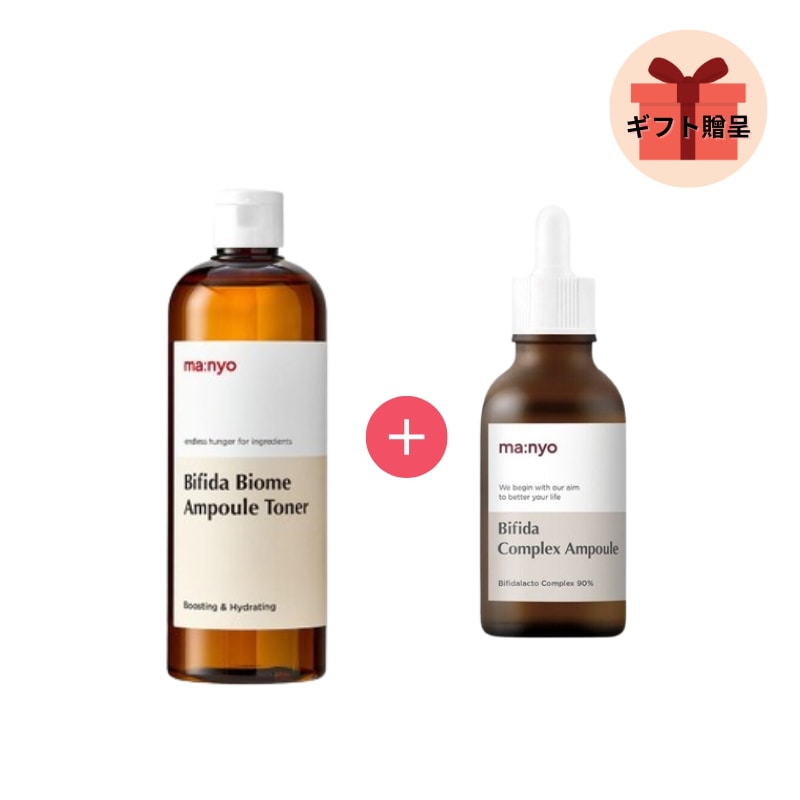 [セット] manyo ビフィダバイオームアンプルトナー, 400mL + アンプル 50ml/トーンケア /弾力/ビフィダ/美容液/韓国コスメ