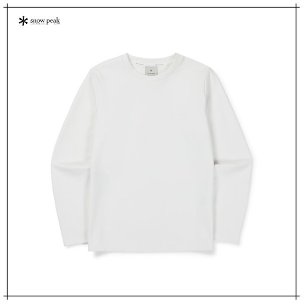 【SNOWPEAK APPAREL】 Quick-Dry Womens Long-Sleeve T Shirt (S26FWFTL15) Off White 正規品