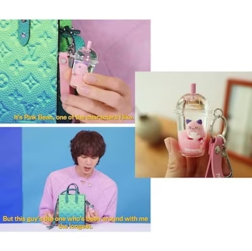 BTS ジン メイプルストーリー ピンクビーン スノードーム ウォーターボール 4890922044.jpg