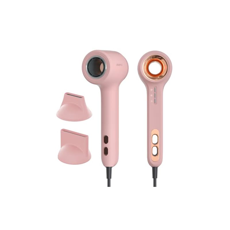 ヘアドライヤー 大風量 1400W マイナスイオンドライヤー 速乾 57℃恒温設計 速乾 冷熱風調整 低騒音 軽量 持ち運び便利 2種類ノズル付き バランスイオンテクノロジー 超高速 高風量 速乾ドラ