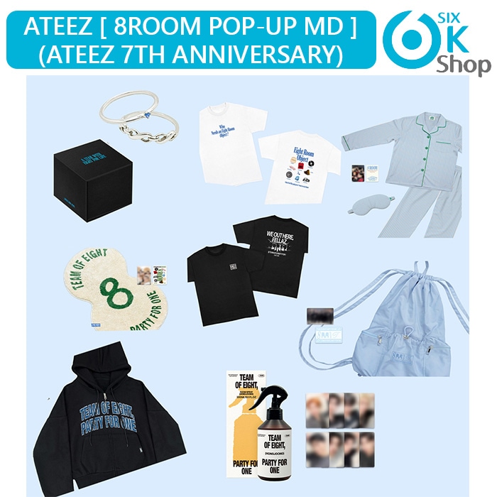 ATEEZ [ 8ROOM POP-UP MD コレクション_2 ] (ATEEZ 7th Anniversary) 公式グッズ 当店特典 エイティーズ