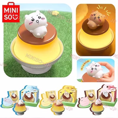 公式正規品 ちいかわ プリン型ナイトライト ベッドサイド ムードランプ 誕生日プレゼント ちいかわ プリン小夜灯 バッグチャーム キーリング かわいい