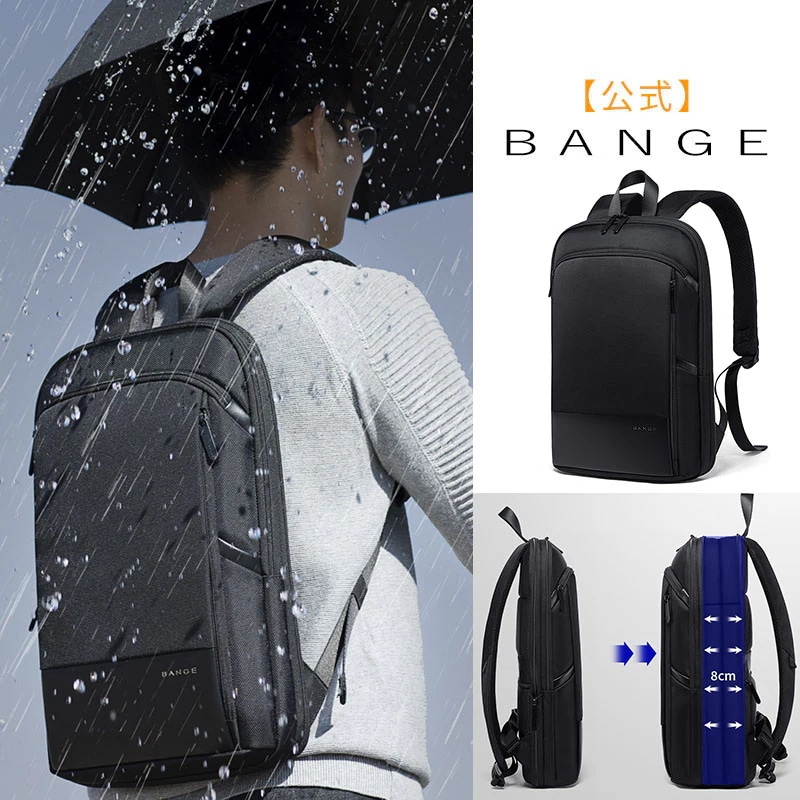 拡張可能な大容量軽量防水BANGE24 ビジネスリュック16インチPCバッグ快適な旅行 5,900円