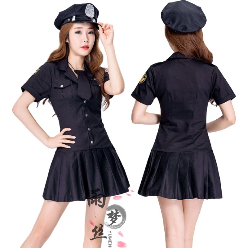 3点セットコスプレワンピース大人変装仮装パーティーイベントコスチューム.ハロウィンの女性警察官12