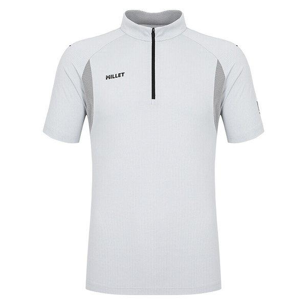 男性用夏のアウトドア機能性半袖サミットS2 Tシャツ ホワイト_CC