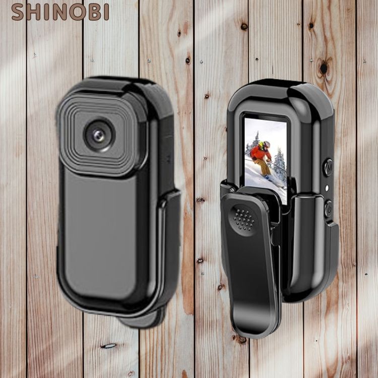 0.96インチモニター付き 小型ボデイーカメラ クリップ式 140広角 充電式 防犯カメラ 監視カメラ 単独録音 長時間録画録音 上書き録画