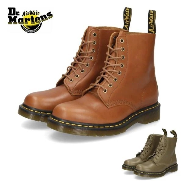 ドクターマーチン ブーツ 本革 レザー 8ホール Dr.Martens 31004225 ブラウン カーキ