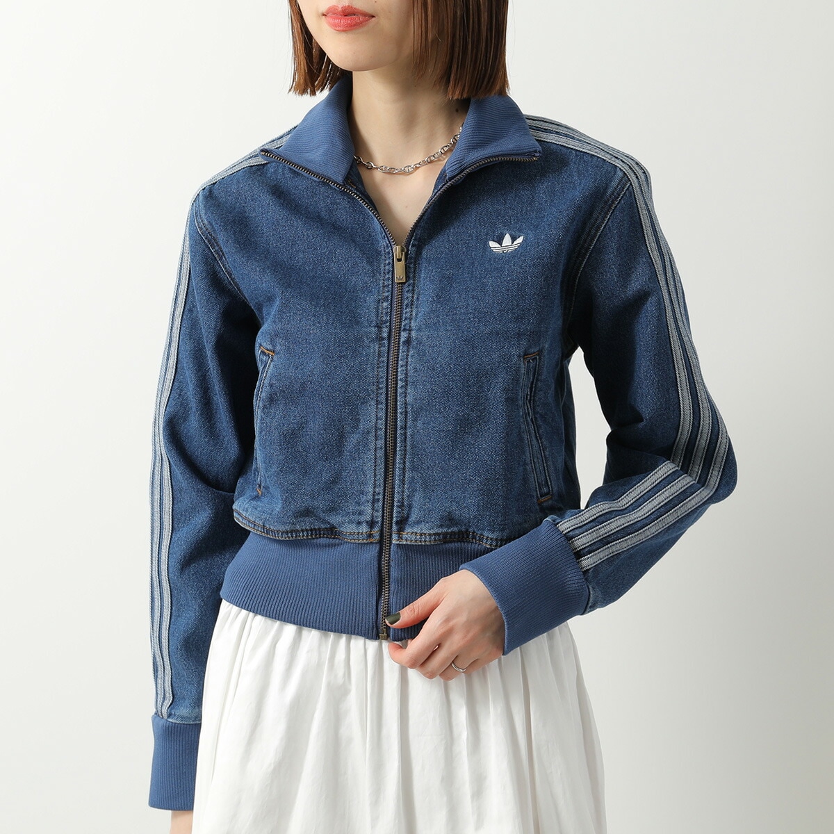 adidas Originals アディダスオリジナルス デニムジャケット FIREBIRD TRACK TOP DENIM ファイヤーバード KD2913 レディース セットアップ可能 MEDVIN