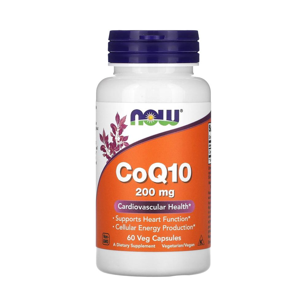 NOW Foods Coq10 200mg 60の野菜カプセル