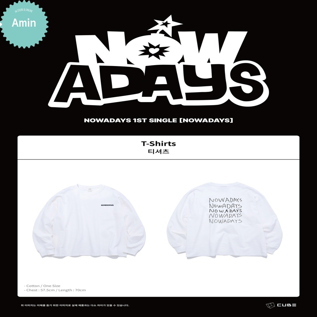 【公式】NOWADAYS 1st Single [NOWADAYS] OFFICIAL MD / T-Shirt