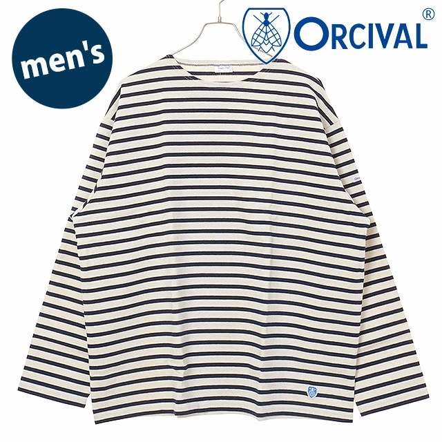 クルーネック ロングスリーブプルオーバー [#B473] CREW NECK L/S P.O. メンズ トップス カットソー 長袖Tシャツ ボーダー ECRU/MARINE 正規取扱店