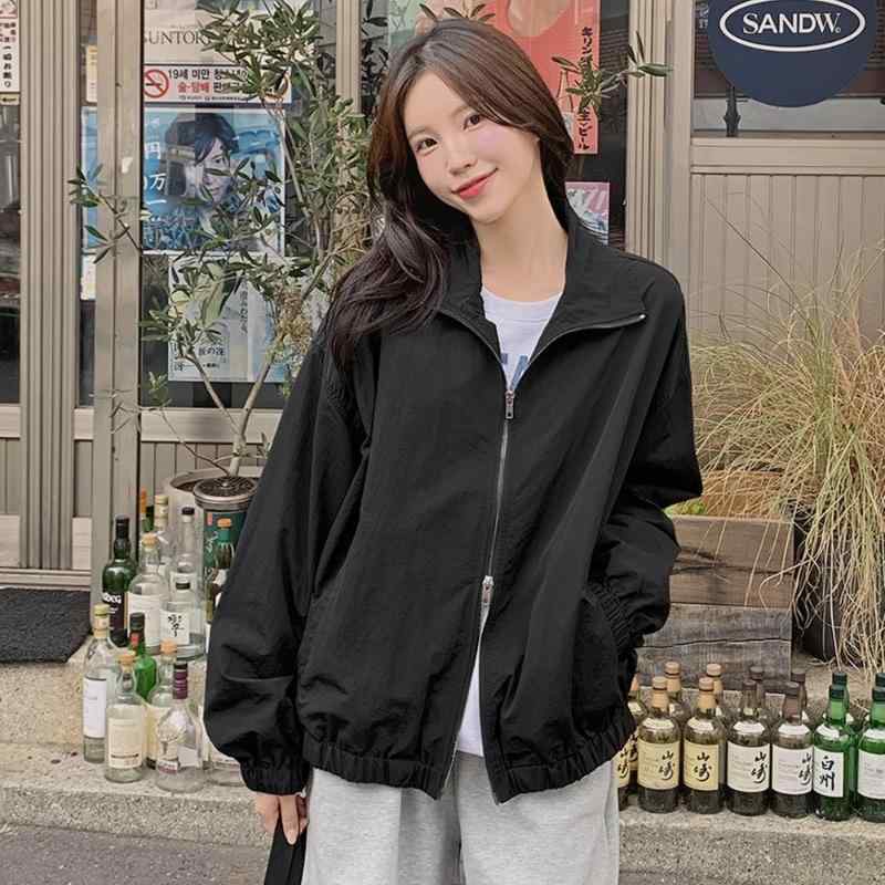 【激安販売】UVカットジャケット レディース 薄手 シンプル ゆったり 快適 通気性 春夏 ファッション レトロ ジッパー 多用途 軽量 吸湿速乾 防紫外線