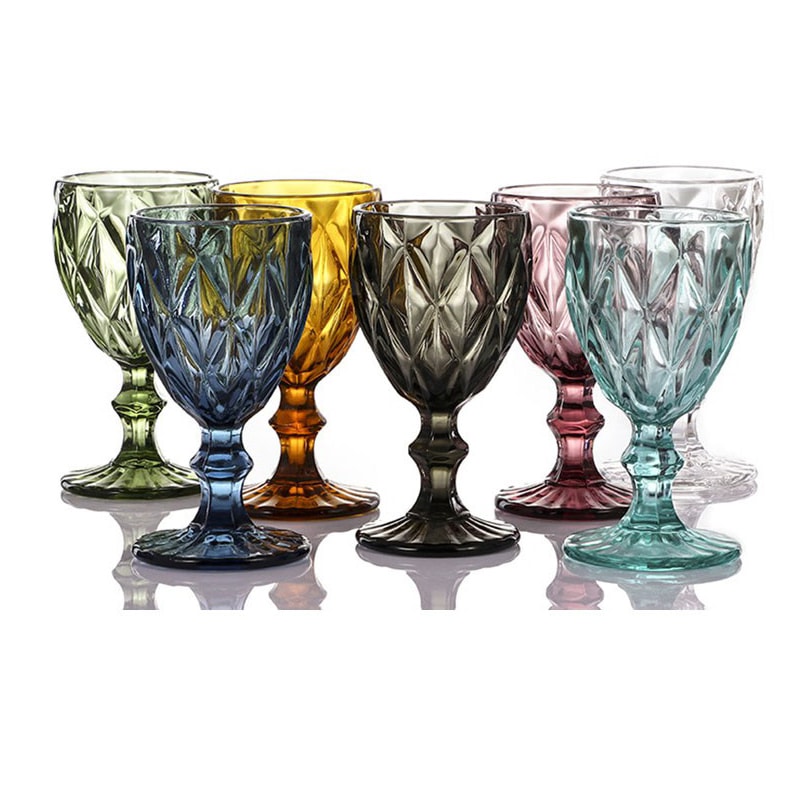 贈り物 【韓国レトロ】ゴブレットミニ 6 x 40mL ショットグラス クリスタル杯 6Pセット 焼酎グラス グラス