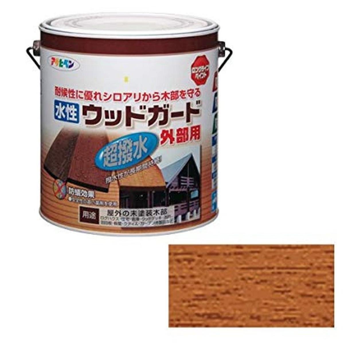 アサヒペン 水性ウッドガード外部用 ライトオーク 3L ツヤ消し