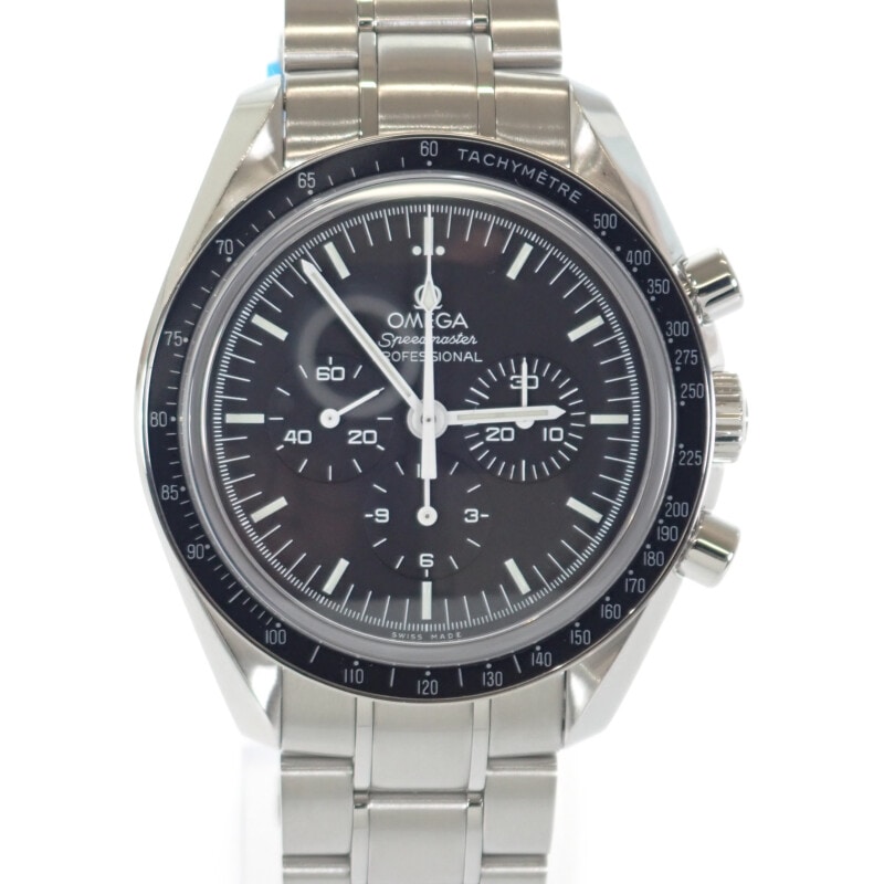 【並行輸入品】 スピードマスター ムーンウォッチ プロフェッショナル 311.30.42.30.01.006 腕時計 ステンレススチール 手巻き ブラック文字盤 メンズ【Aランク】