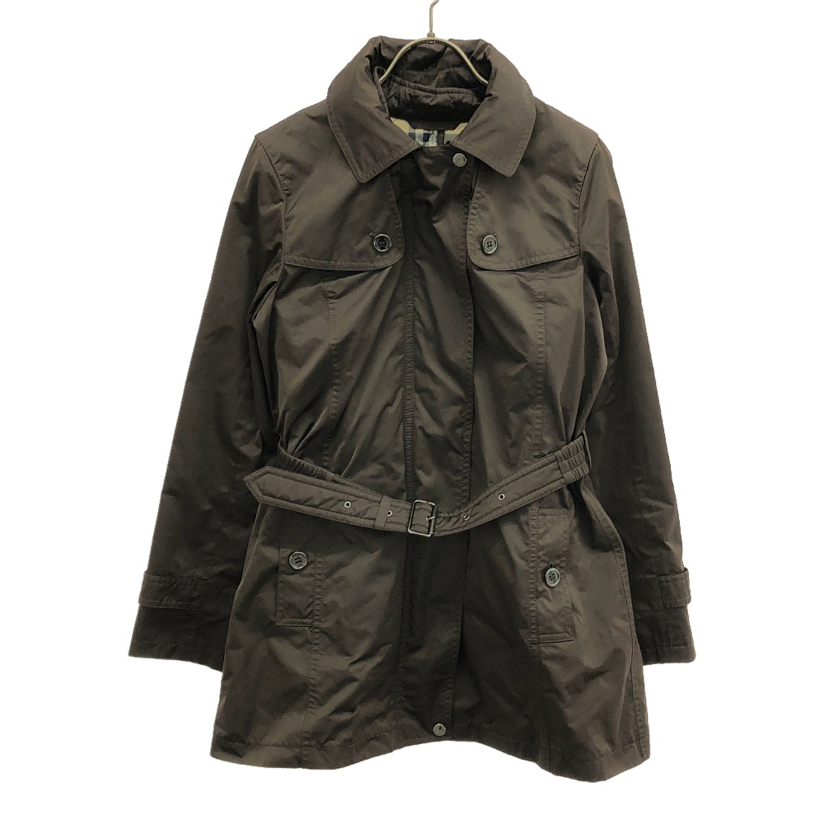 BURBERRY LONDON バーバリーロンドン 三陽商会 ライナー付き トレンチコート 38 ブラウン レディース 古着
