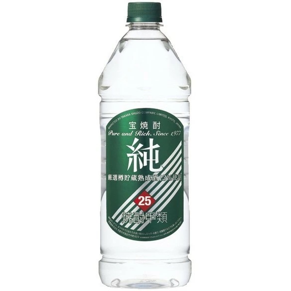 【送料無料】宝酒造 タカラ 純 25度 エコペット 1920ml6本/1ケース【北海道沖縄県東北四国九州地方は必ず送料が掛かります】