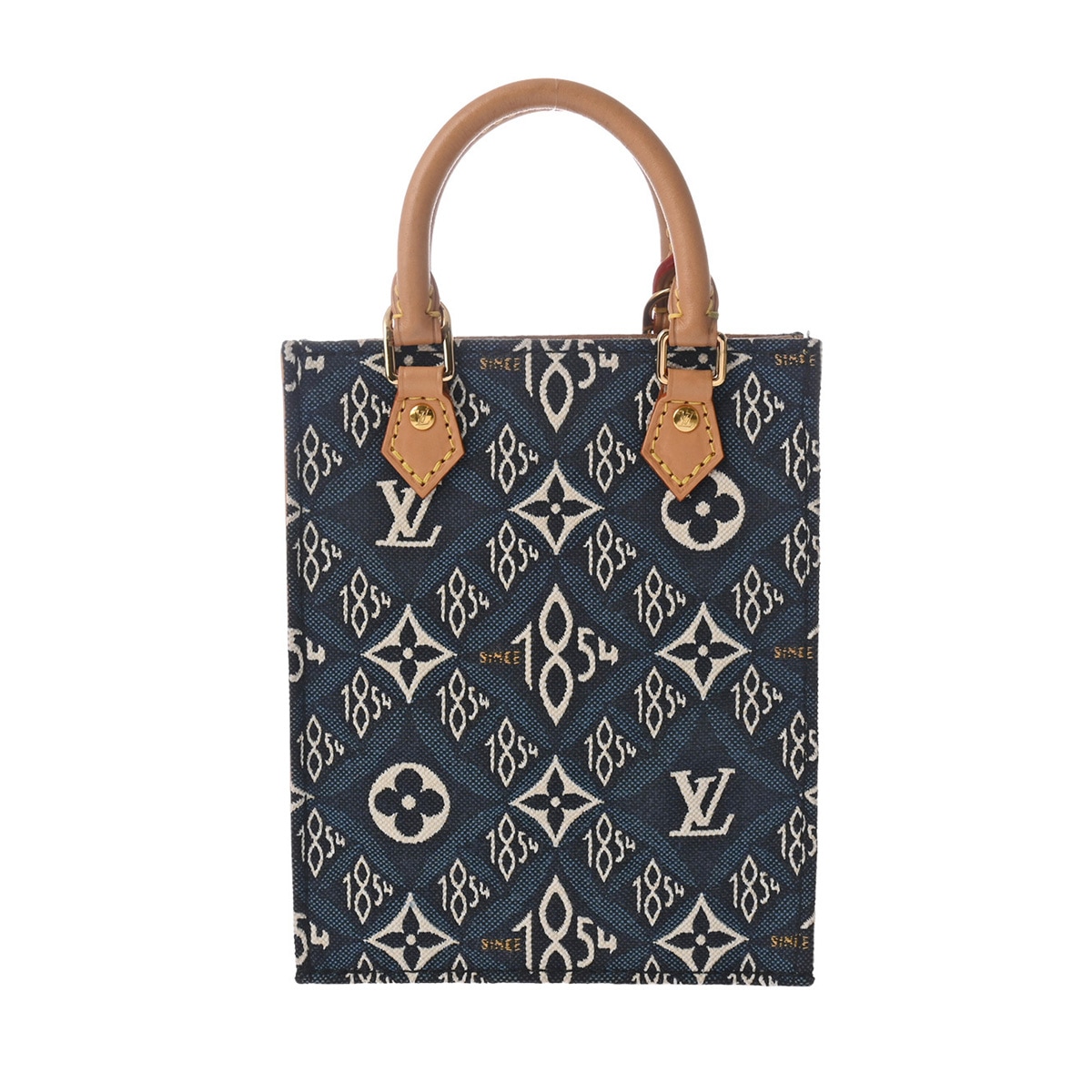 モノグラムジャガード プティットサックプラ Since1854 ブルー M80288 レディース ジャガード ショルダーバッグ Aランク 中古 銀蔵