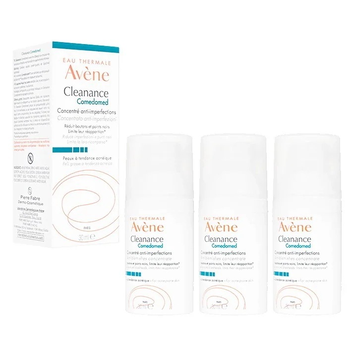 アベンヌ クリーナンス コメド アンチインパーフェクション コンセントレイト 30ml 3本 Avene 化粧水 ニキビ シミ 肌トラブル 温泉水 海外発送 日時指定不可 国際郵便発送