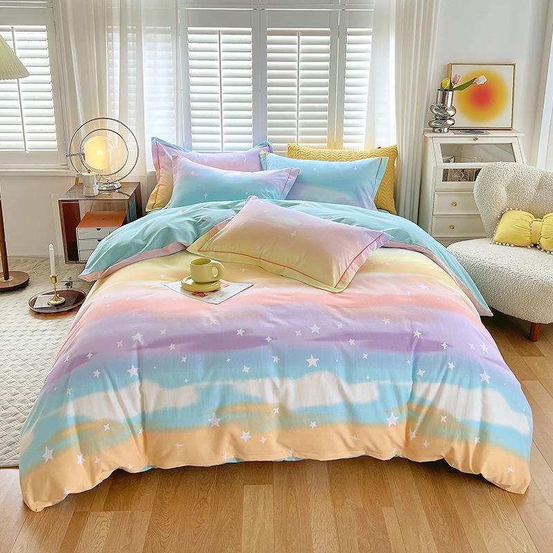 コットンツイル4点セット シンプルスタイル 厚手 純綿 ベッドシーツ 3点セット ギフト