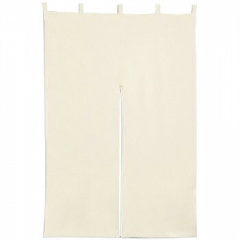 N半間のれん 2465 生成天竺 無地