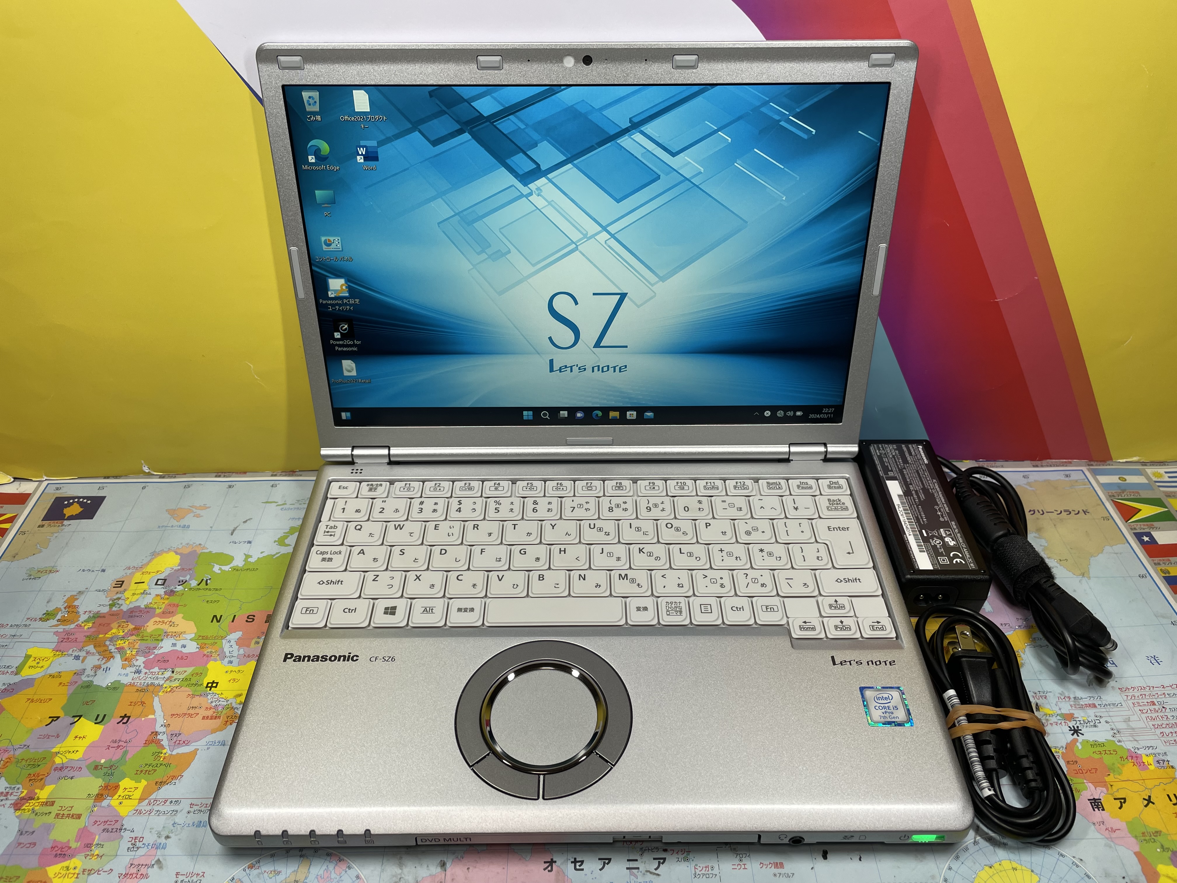 パナソニックレッツノート CF-SZ6 光学ドライブ 軽量 　極美品　ノートパソコン　Windows11　第7世代