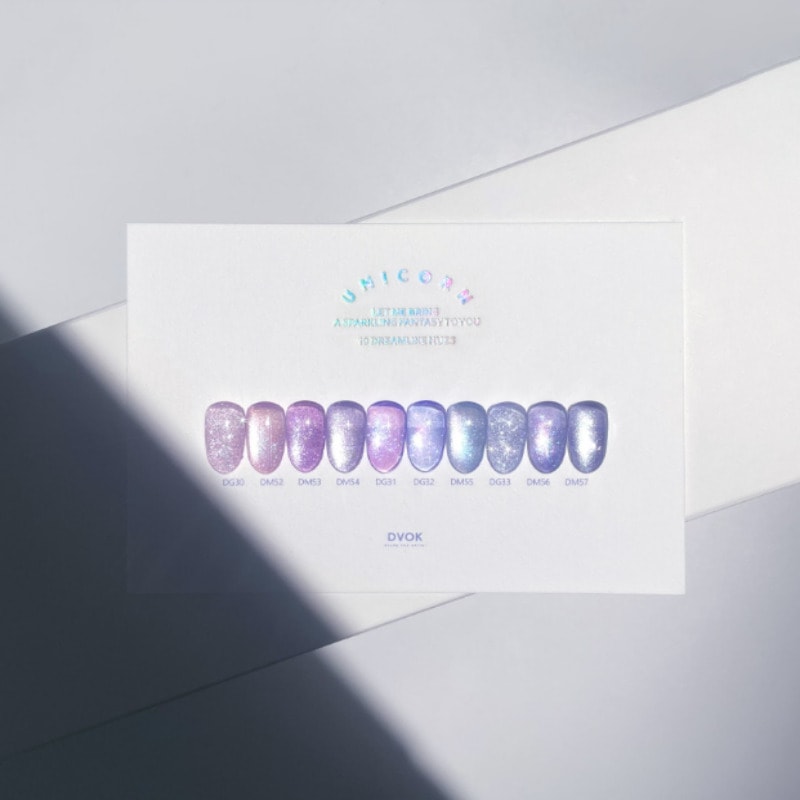 DVOK / UNICORN 10 Set / Syrup Glitter Magnet Gel / nail