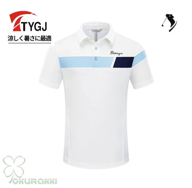 ゴルフ 半袖ポロシャツ ゴルフウェア 通気速幹 ストレッチ シャツ メンズ ポロシャツ 春夏新作モデル2504gshirt16