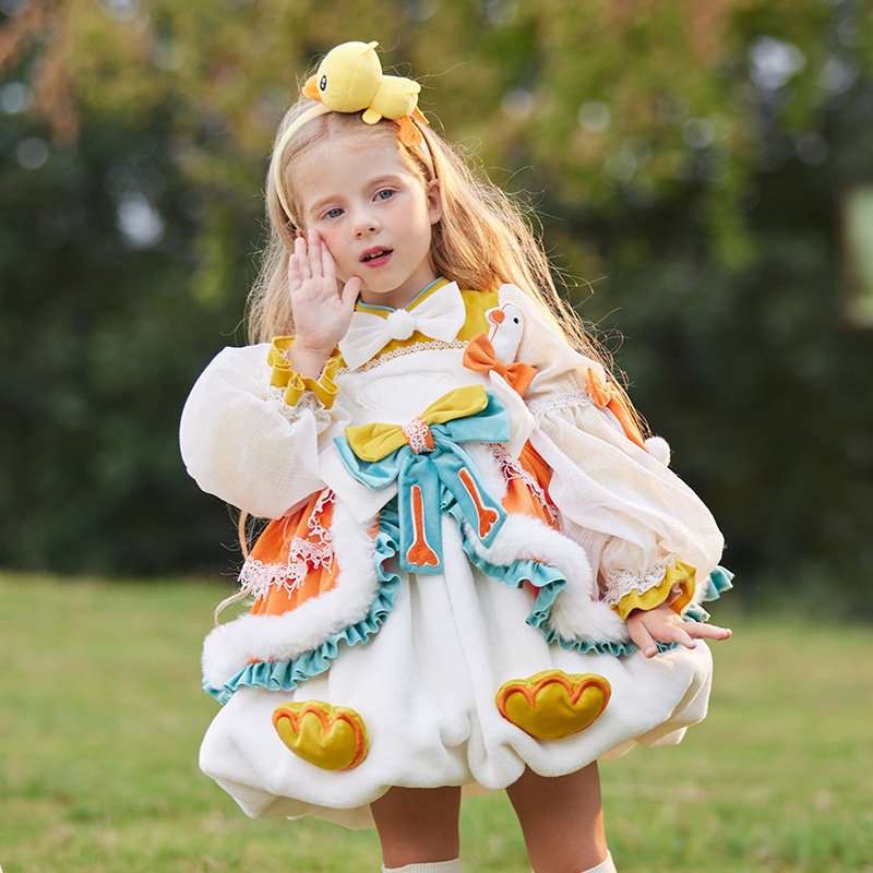 子供服女の子ロリータスカート子供用かわいいベルベットの厚みのあるプリンセスチュチュスカート