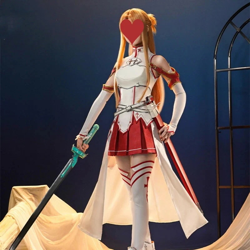 コスプレ コスチューム ゆうきあすな Asuna ソードアート・オンライン Sword Art Online コスプレ服 かつら購入可能