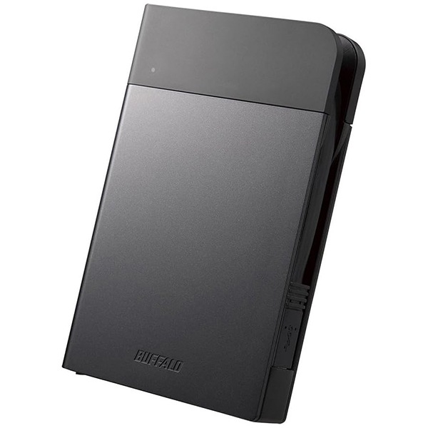 HD-PZF2.0U3-BKA USB3.1(Gen1)対応 耐衝撃ポータブルHDD 2TB ブラック