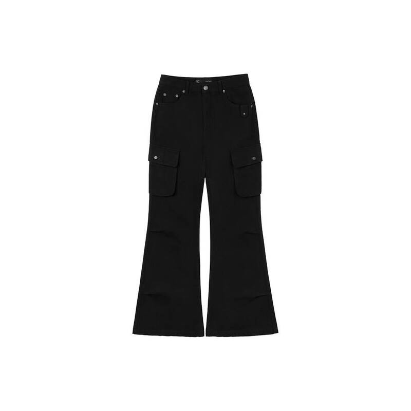 レザリー LEATHERY スタッズ付きコットンカーゴブーツカットパンツ [BLACK] LRPT6301BK 424831