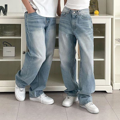 男女共用クールウォッシングワイドデニムパンツ UJ JEA 8063_P422331800