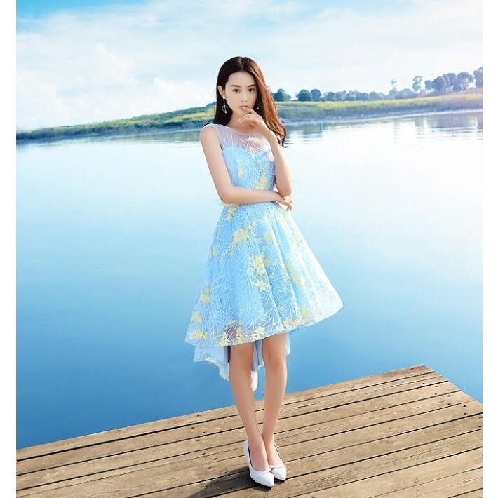 上品 ウエディングドレス ミモレドレス 結婚式 披露宴 二次会 謝恩会 演奏会 発表会 お食事会 同