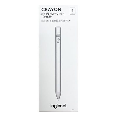 他サイト： 【新品】Logicool ロジクール デジタルペンシル Crayon iPad iPad Pro iPad Air iPad mini 対応 ペン USB-C 充電 iP11SL シルバー 【ポの商品画像