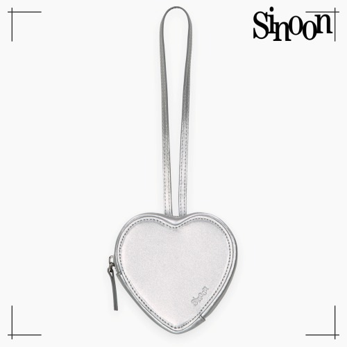 SINOON ハンドバッグ HEART HANDBAG (SILVER)